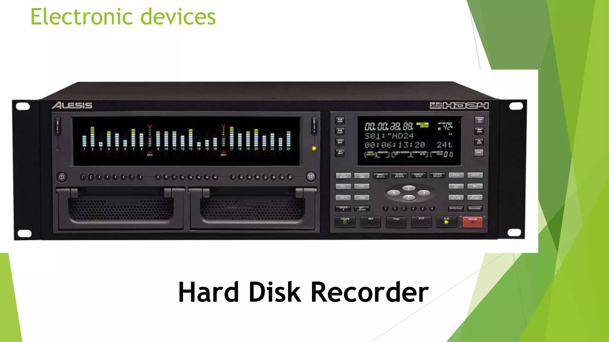 Electronic devices
Hard Disk Recorder