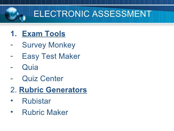 Electronic Assessment Tools