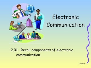 Electronic  Communication  ,[object Object],Slide  