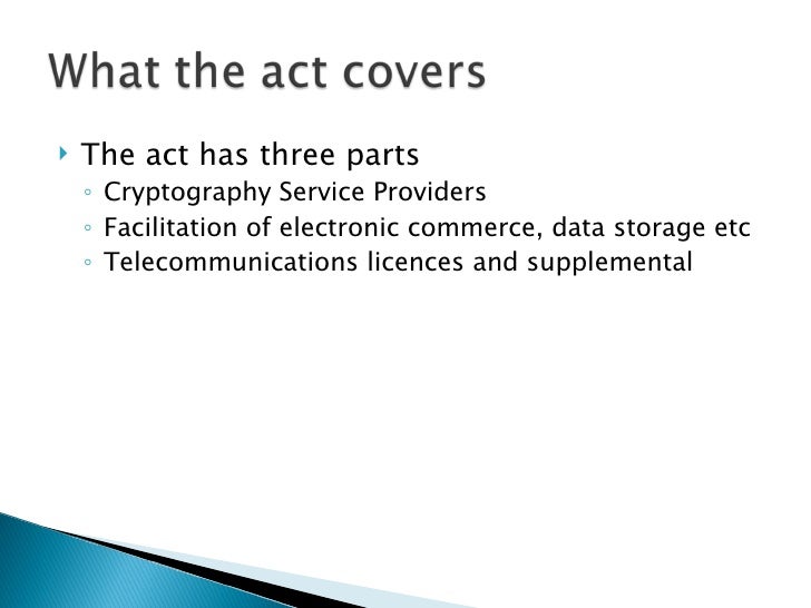 Electronic Communications Act (2000)