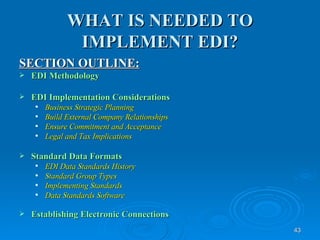 Edi Implementation Framework ELECTRONIC DATA INTERCHANGE | PPT