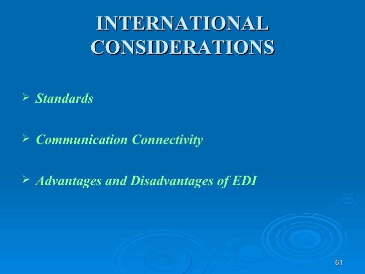 electronic data interchange advantages and disadvantages pdf
