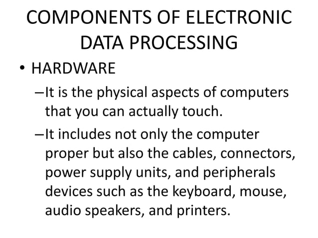 Electronic Data Processing Meaning Electronic data-processing | PPT