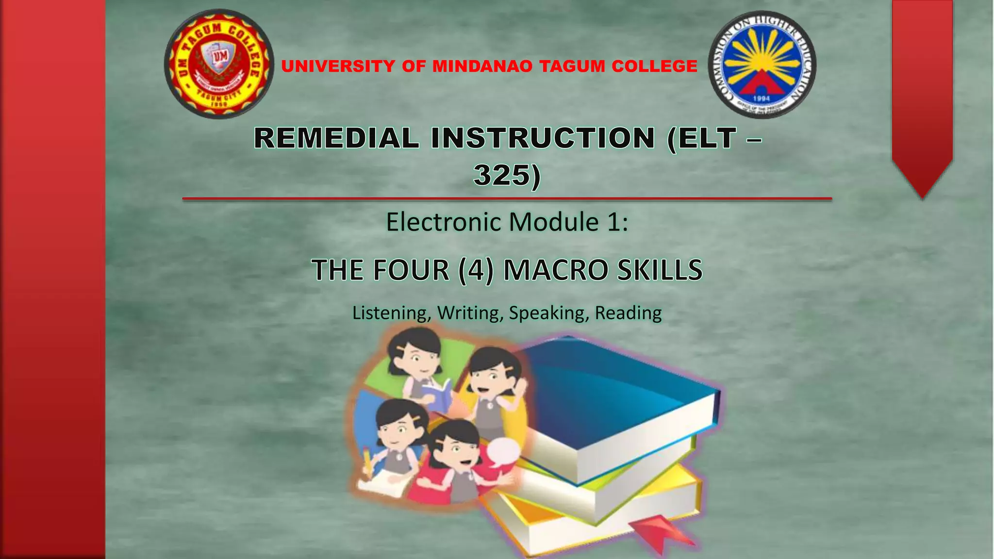 The Four 4 Macro Skills Pptx