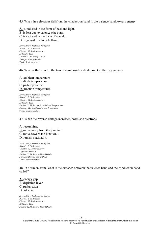 Electronic Principles 8th Edition Malvino Test Bank