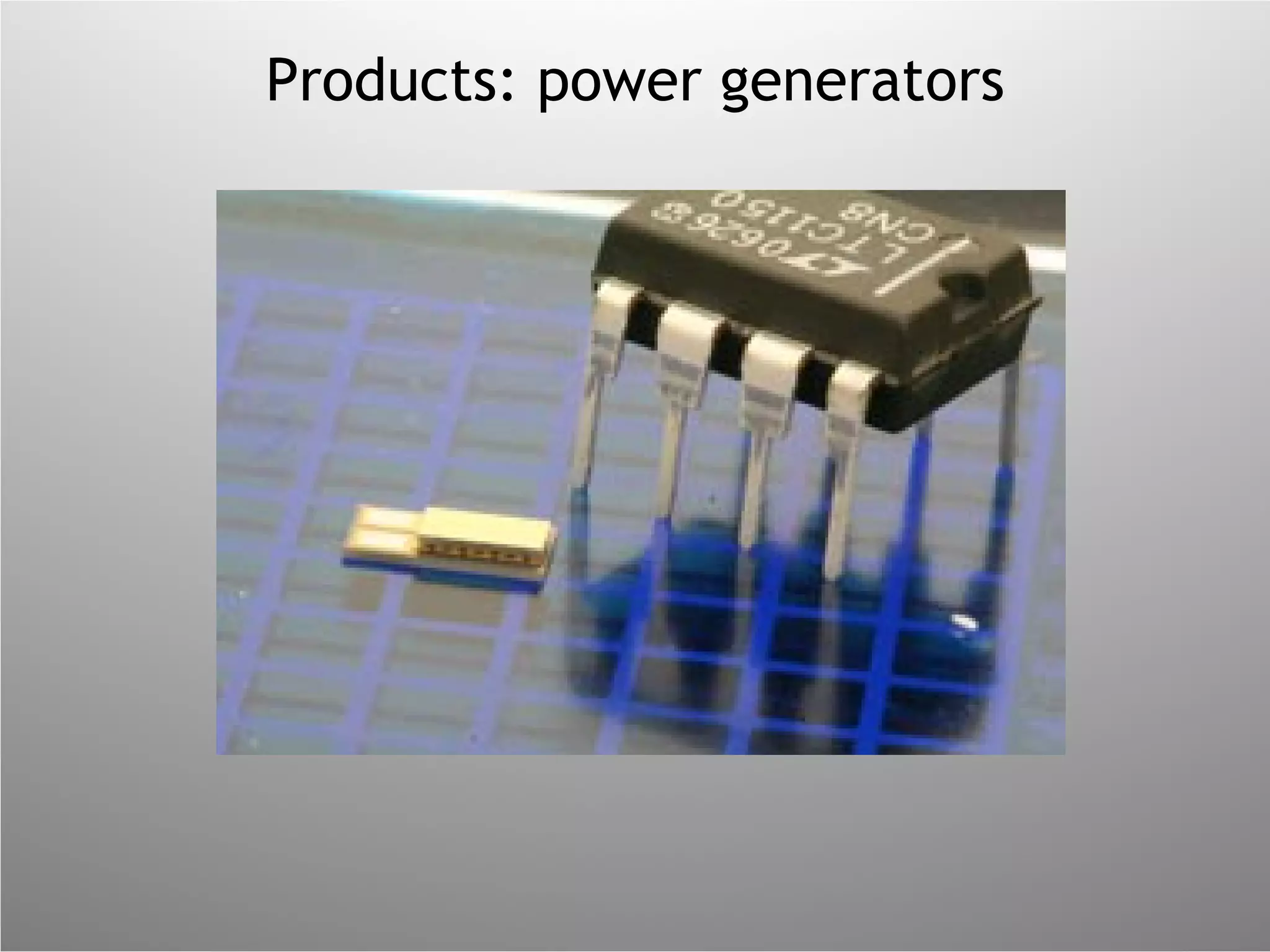 Products: power generators 