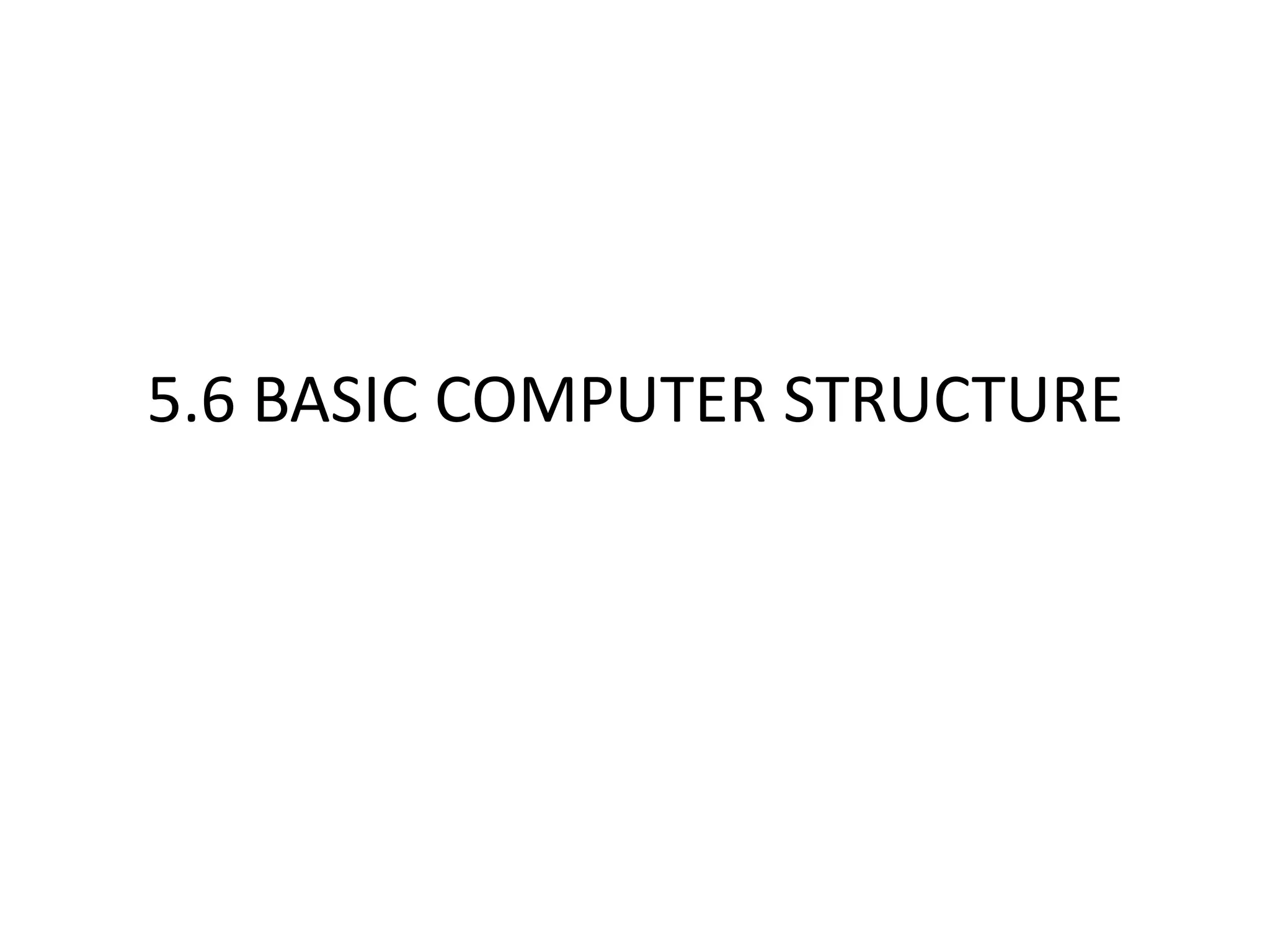 EASA Part-66 Module 5.6 : Basic Computer Structure | PPTX | Operating ...