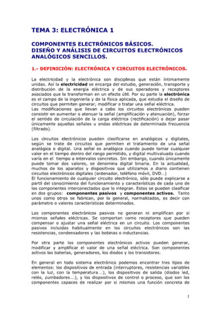 electronica analogica