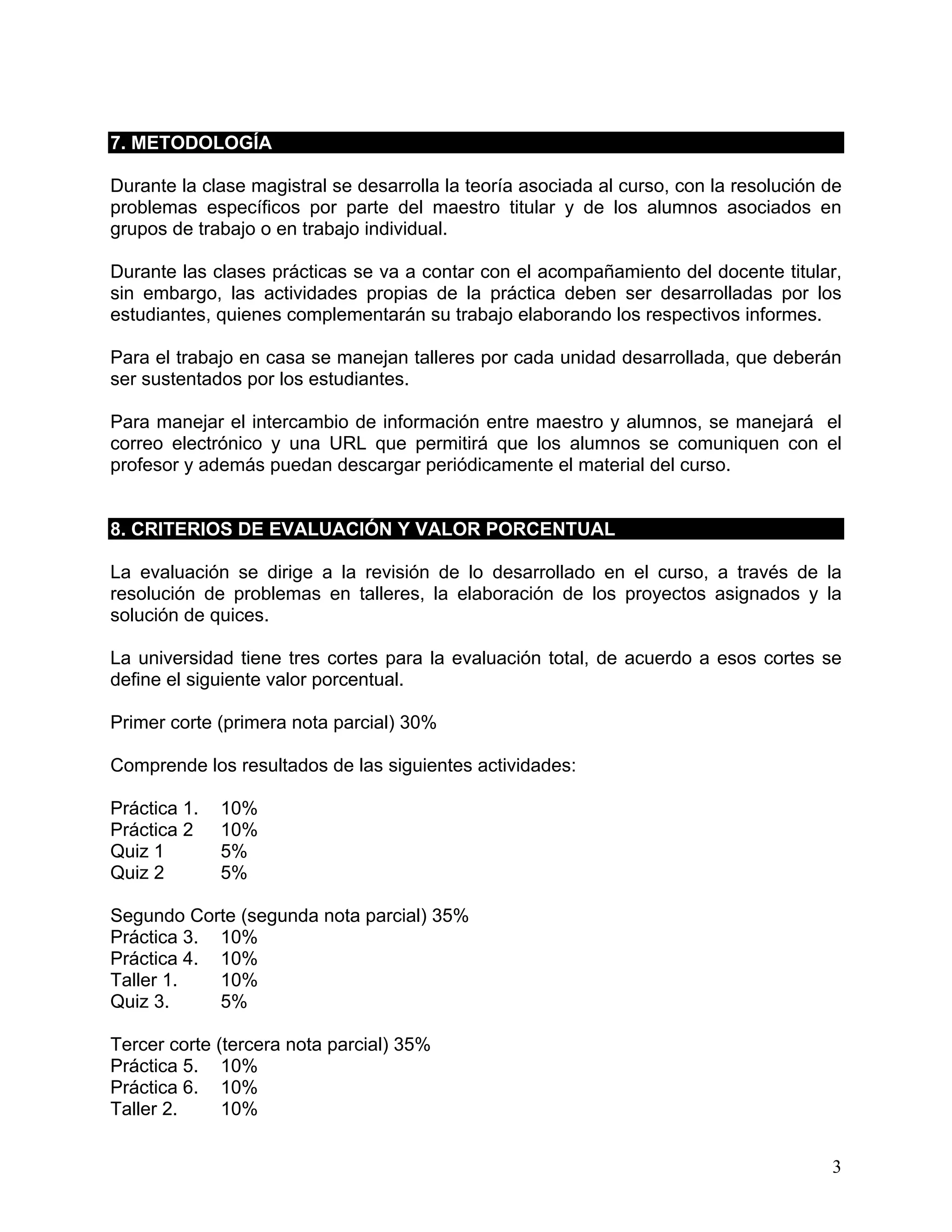 Programa Analitico de electrónica básica