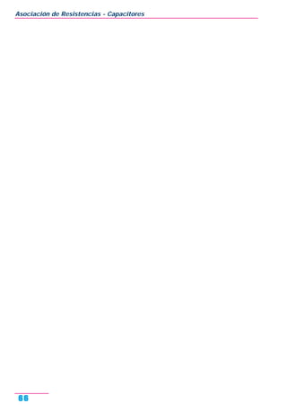 Asociación de Resistencias - Capacitores
66
 