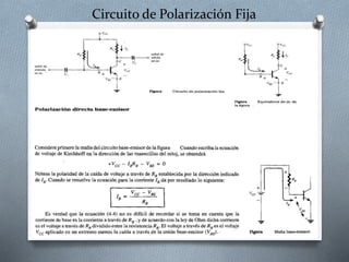 Circuito de Polarización Fija
 