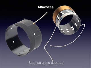 Altavoces
Bobinas en su soporte
 