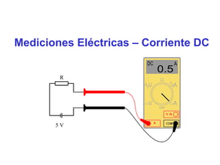 Mediciones Eléctricas – Corriente DC
R
5 V
 
