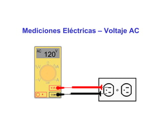 Mediciones Eléctricas – Voltaje AC
120
 