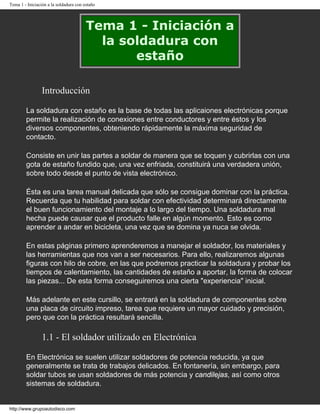 Electronica basica y soldadura