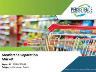 ©2020 Persistence Market Research, All Rights Reserved
Membrane Separation
Market
Report Id : PMRREP2888
Category : Consumer Goods
©2020 Persistence Market Research, All Rights Reserved
 