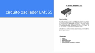 circuito oscilador LM555
 