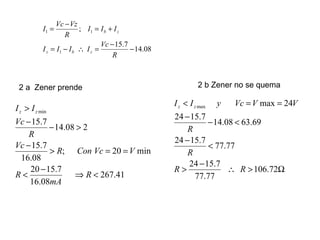 2 a  Zener prende 2 b Zener no se quema 