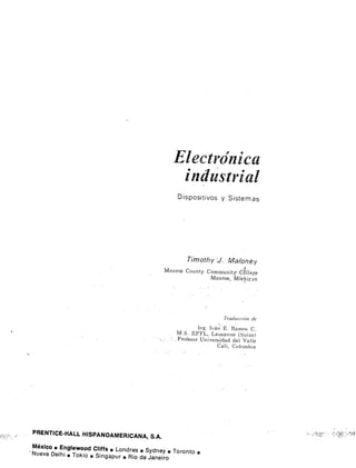 Electronica Industrial - Timothy J. Maloney.