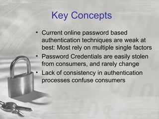 Electronic authentication more than just a password | PPT