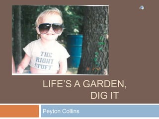 LIFE’S A GARDEN,
DIG IT
Peyton Collins

 