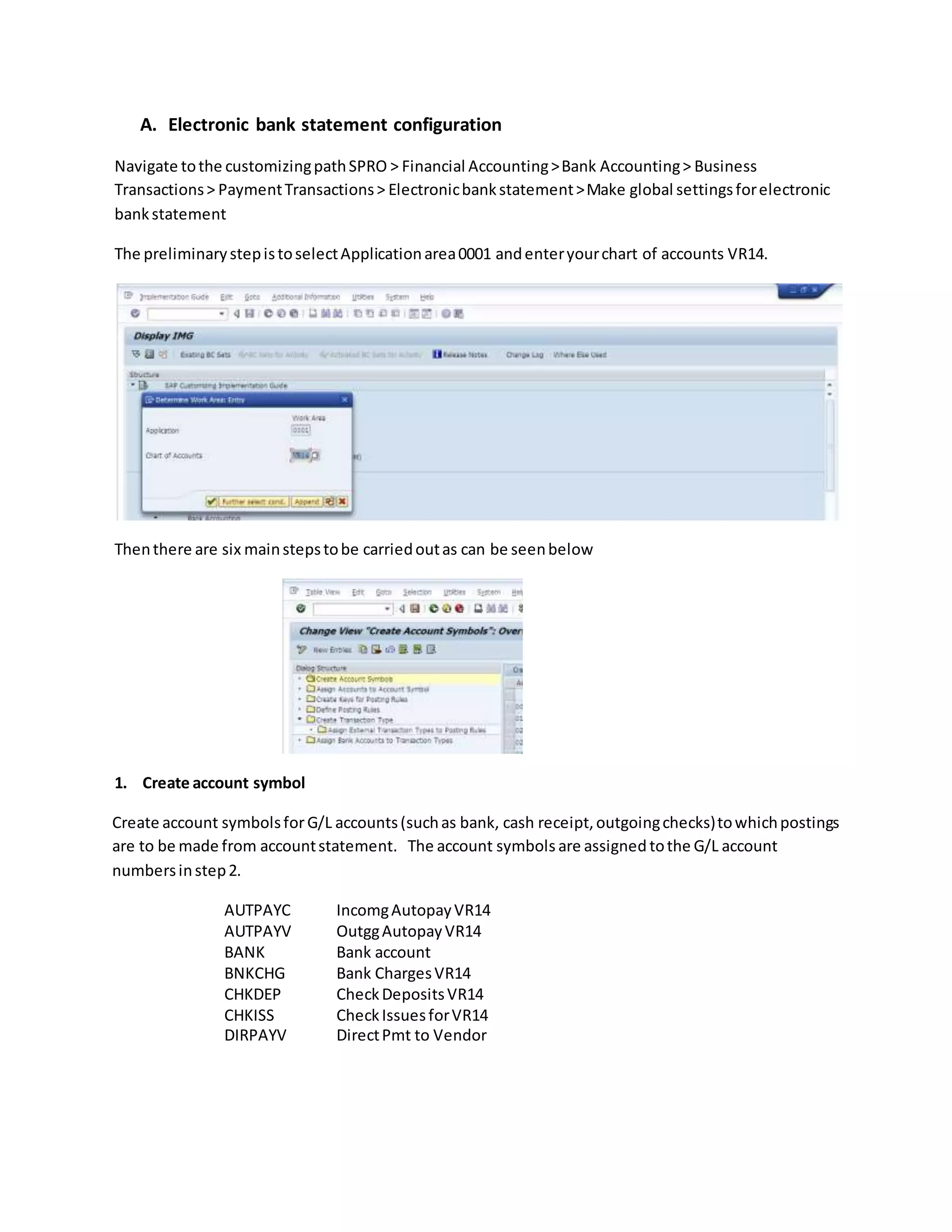 Electronic bank statement in SAP FI PDF
