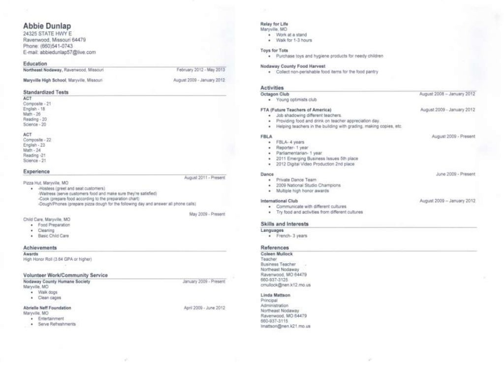 Electronic career portfolio