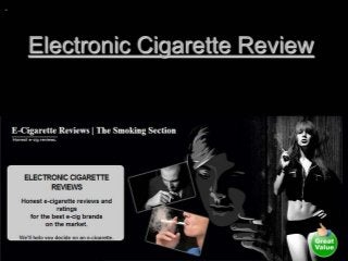 Electronic cigarette review
