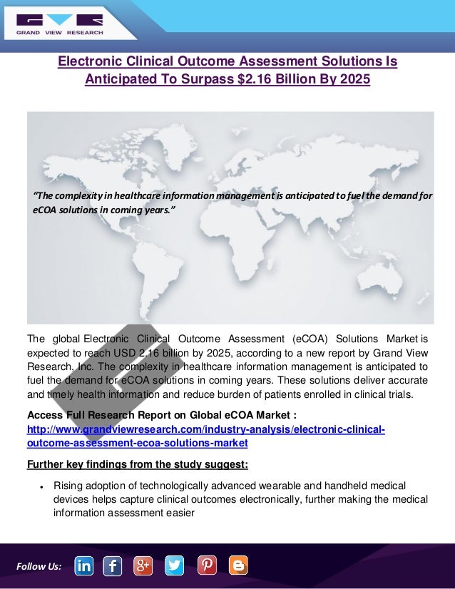 Electronic Clinical Assessment Solutions Is Anticipated To Su…