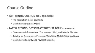 CS7330 - Electronic Commerce - lecture (1) | PDF
