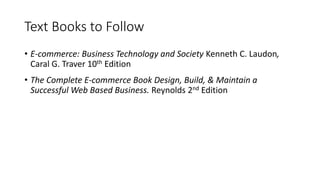 CS7330 - Electronic Commerce - lecture (1) | PDF