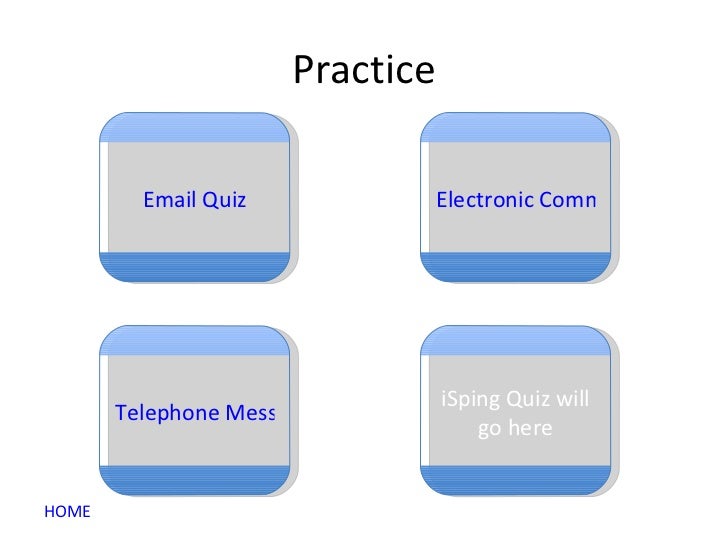 Electronic communication skills