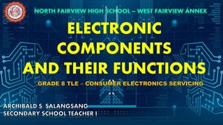 ELECTRONIC
COMPONENTS
AND THEIR FUNCTIONS
 