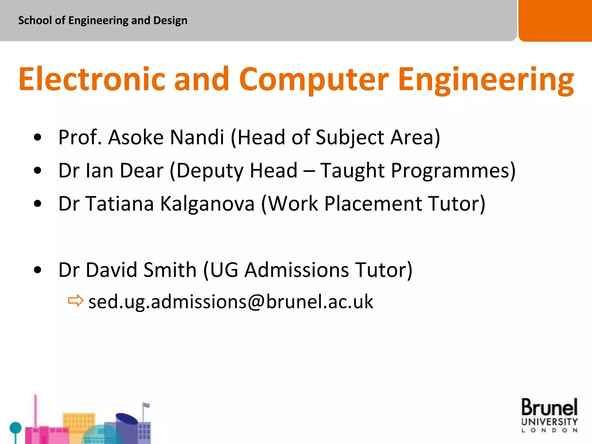 Course Presentation: Electronic & Computer Engineering | PPT