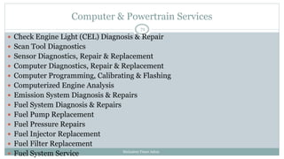 Electronic controlled Automotive chassis and drivetrain | PPTX