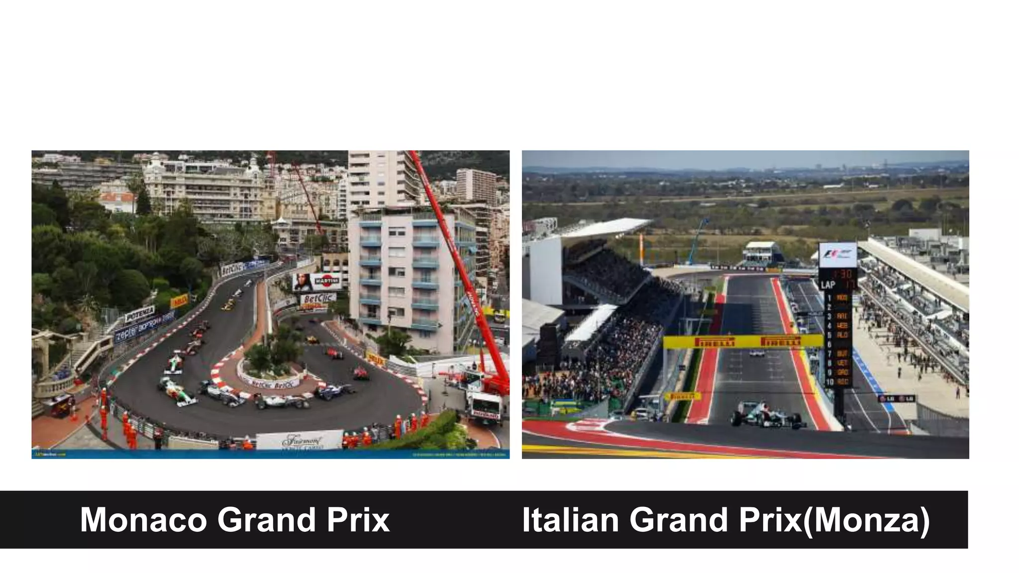 Monaco Grand Prix Italian Grand Prix(Monza)
 