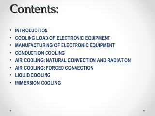 Electronic cooling | PPT