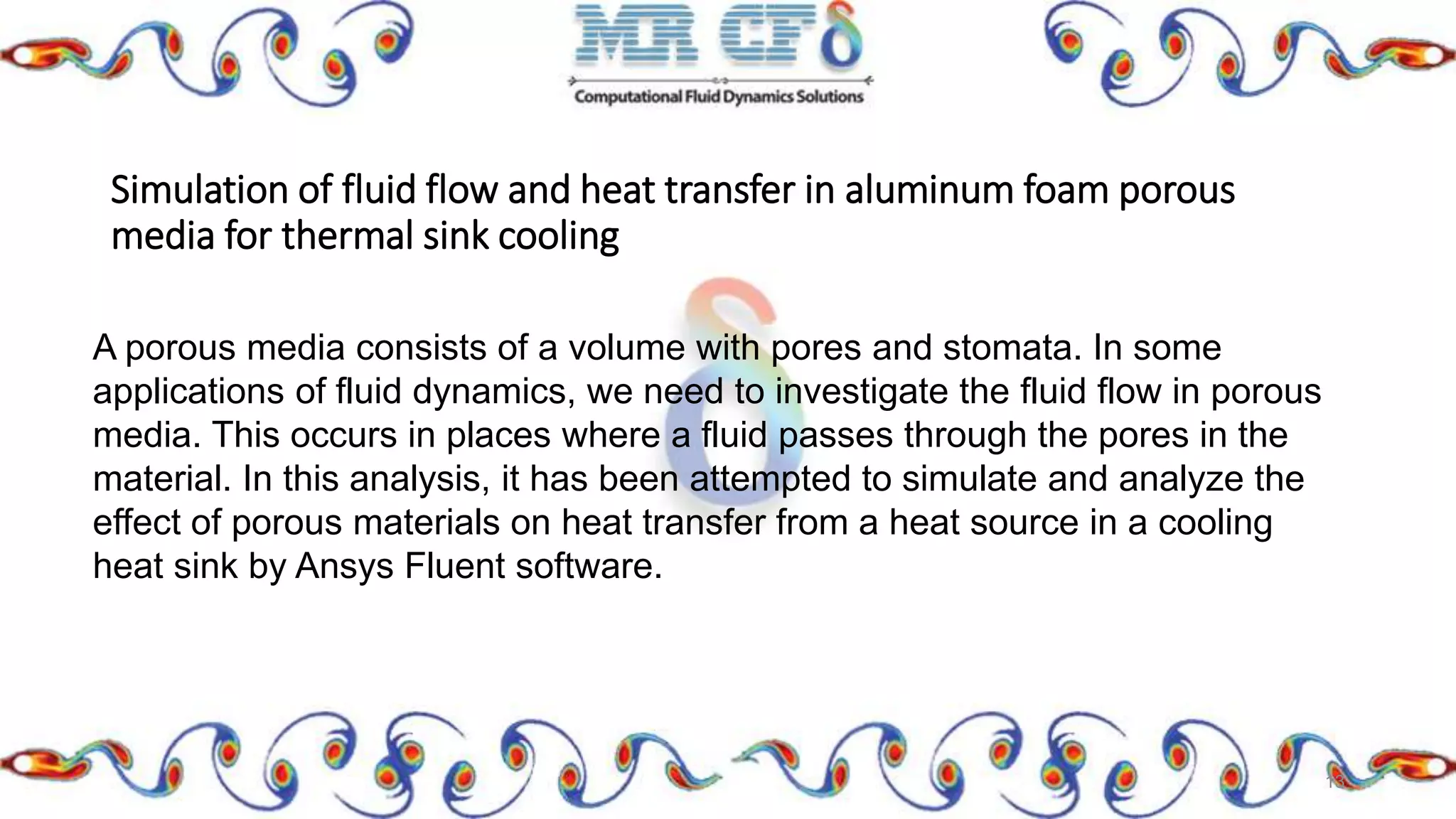 CFD simulation of electronic cooling by ansys fluent | PPSX