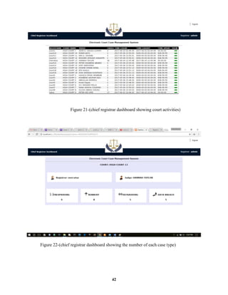 ELECTRONIC COURT CASE MANAGEMENT SYSTEM_Project | PDF