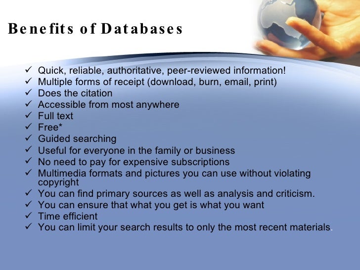Electronic Databases