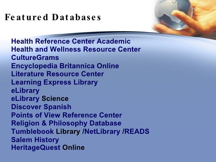 Electronic Databases