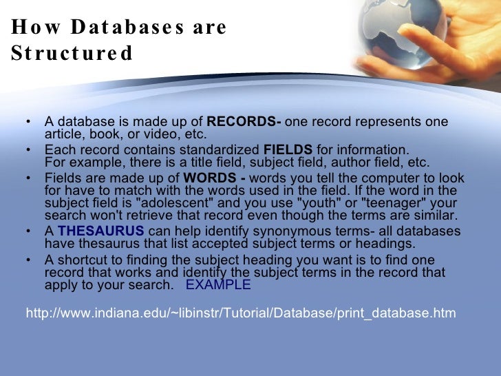 Electronic Databases