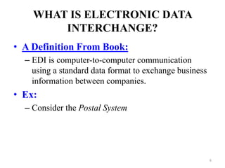 Electronic data interchange (edi) | PPTX