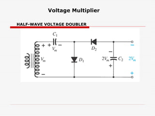 Voltage Multiplier
HALF-WAVE VOLTAGE DOUBLER
 