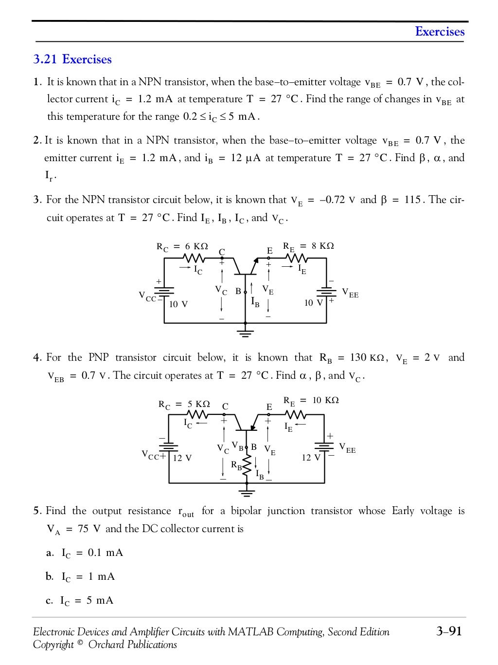 Electronic devices and amplifier circuits (with matlab computing) 2nd…