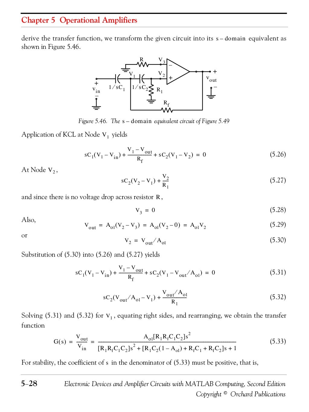 Electronic devices and amplifier circuits (with matlab computing) 2nd…
