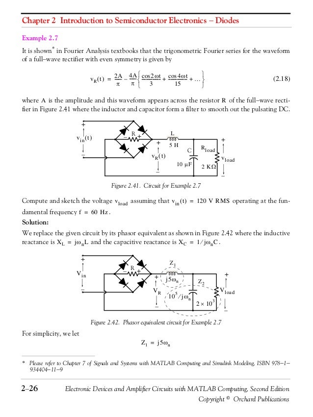 Electronic devices and amplifier circuits (with matlab computing) 2nd…