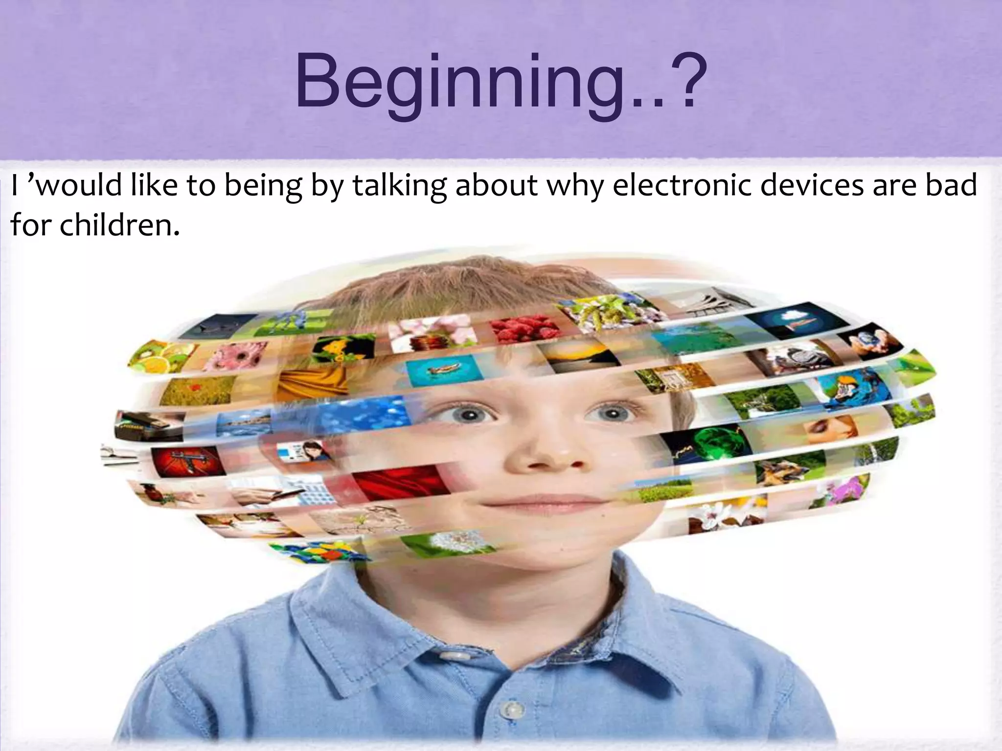 Electronic devices and children | PPTX