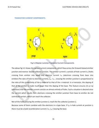 Electronic Devices and Circuits by Dr. R.Prakash Rao | PDF