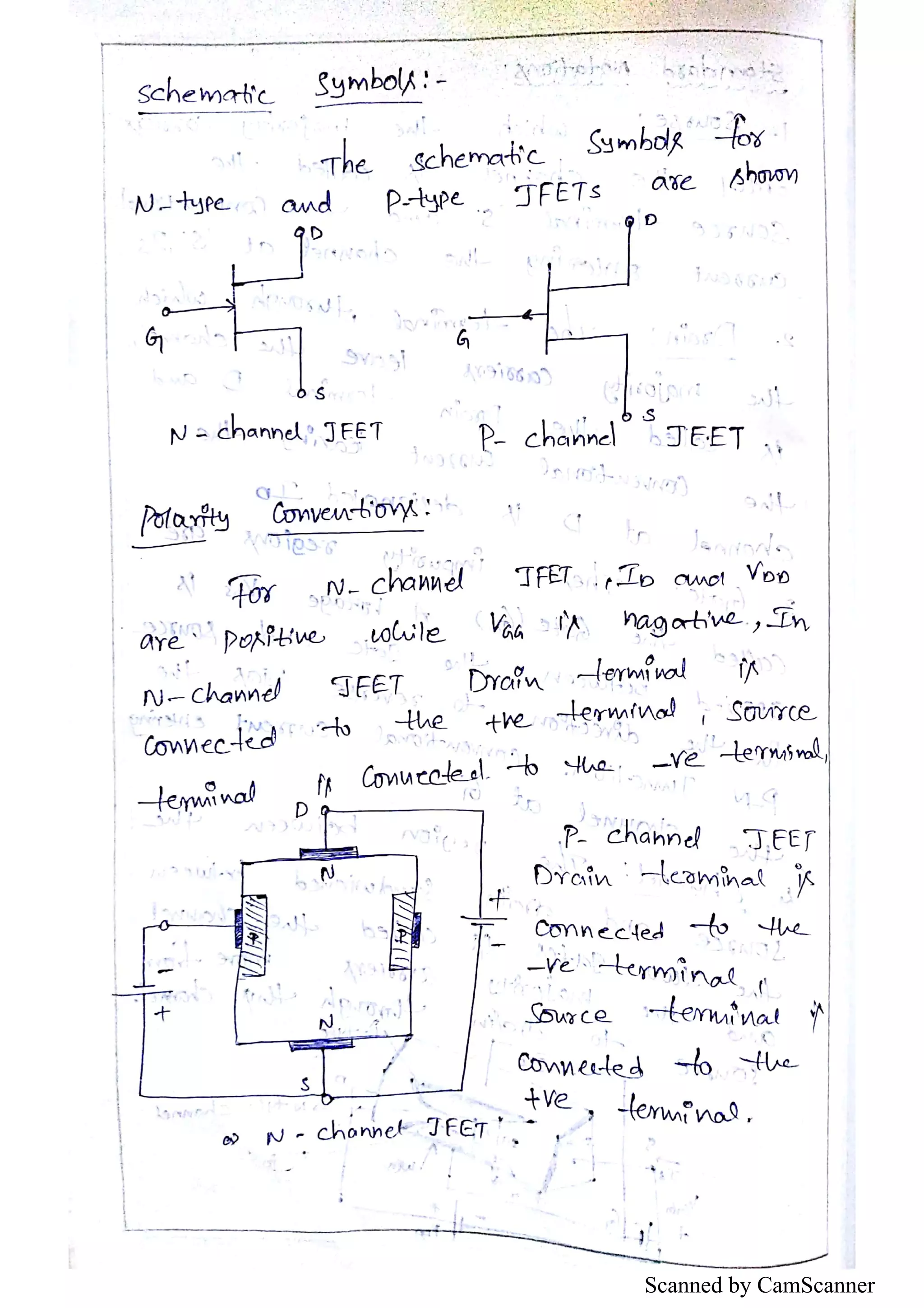 Electronic devices and circuits JFET notes prepared by S S Kiran PDF